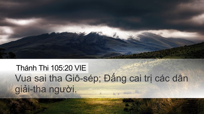 Thánh Thi 105:20 VIE Bible Verse Image