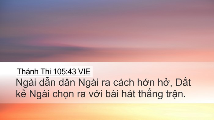 Thánh Thi 105:43 VIE Bible Verse Image