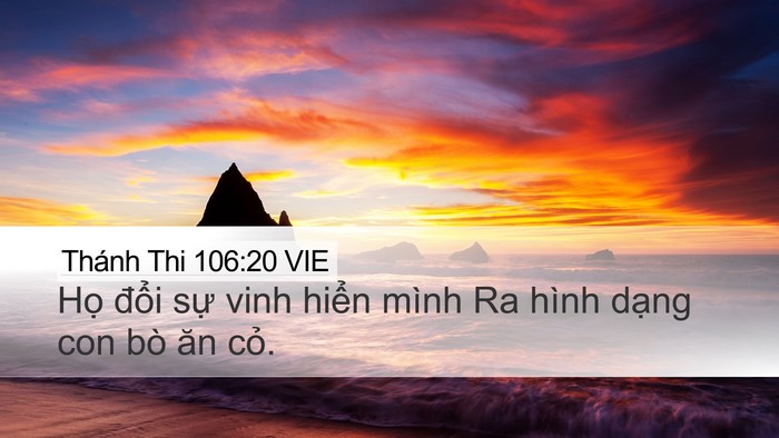 Thánh Thi 106:20 VIE Bible Verse Image