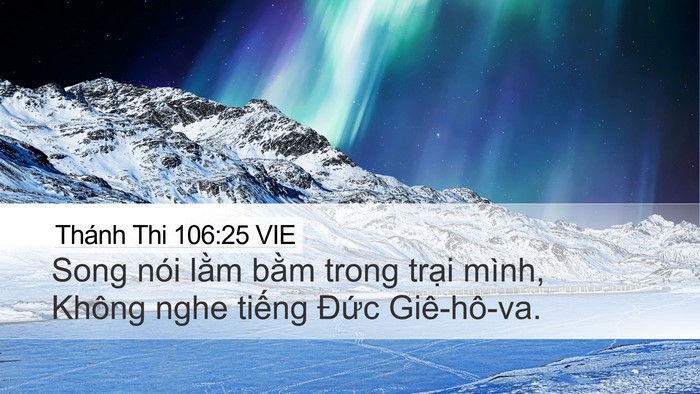 Thánh Thi 106:25 VIE Bible Verse Image