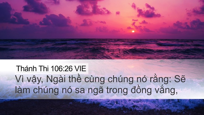 Thánh Thi 106:26 VIE Bible Verse Image
