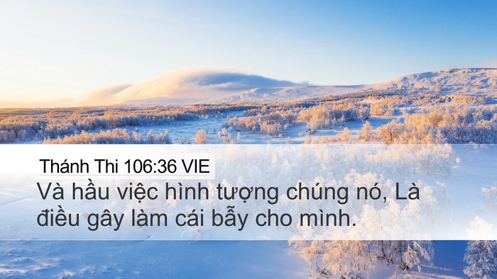 Thánh Thi 106:36 VIE Bible Verse Image