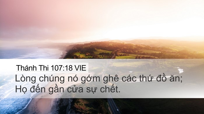 Thánh Thi 107:18 VIE Bible Verse Image