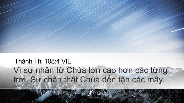 Thánh Thi 108:4 VIE Bible Verse Image