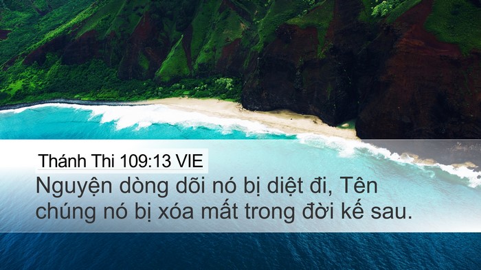Thánh Thi 109:13 VIE Bible Verse Image