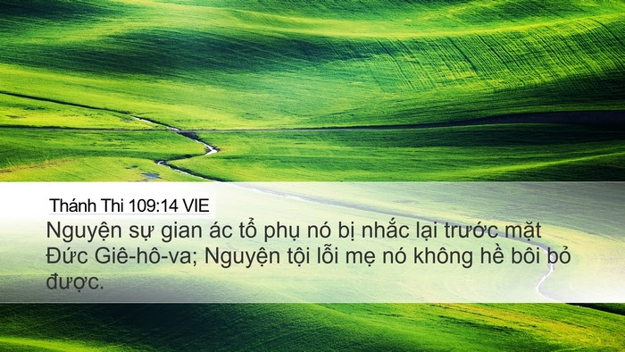 Thánh Thi 109:14 VIE Bible Verse Image