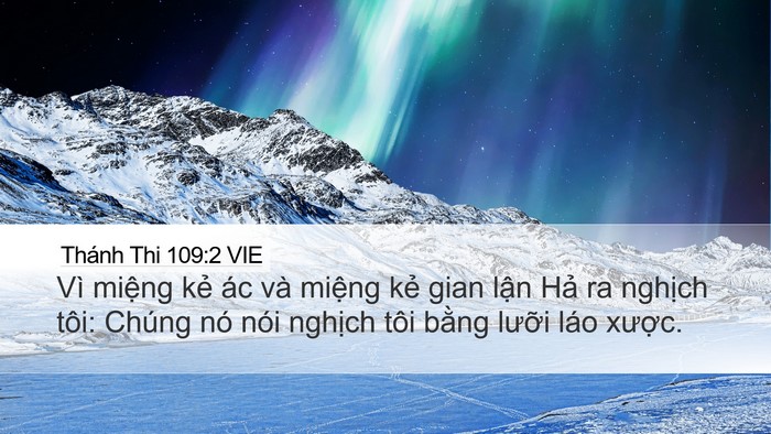 Thánh Thi 109:2 VIE Bible Verse Image