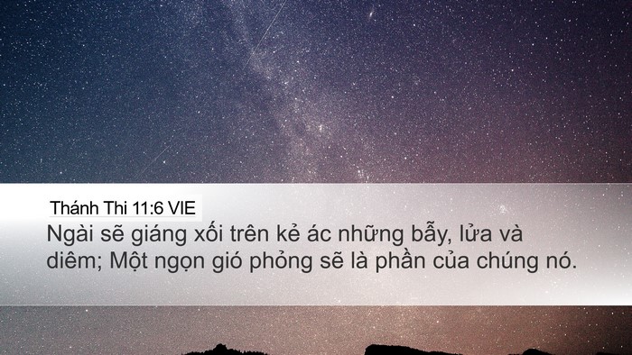 Thánh Thi 11:6 VIE Bible Verse Image