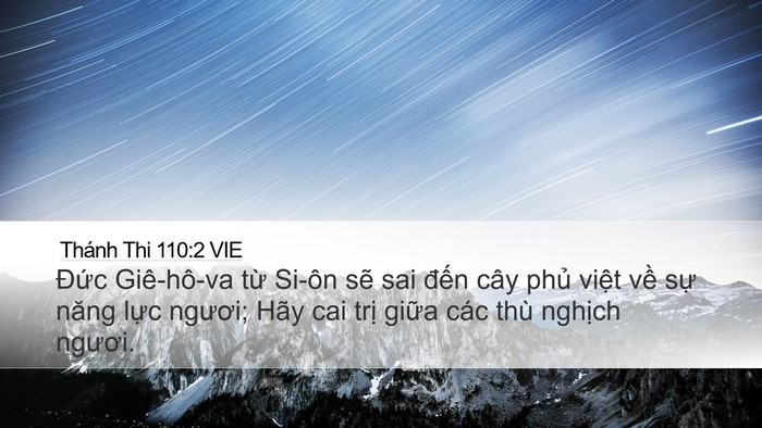 Thánh Thi 110:2 VIE Bible Verse Image