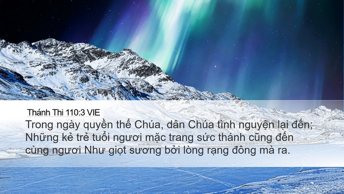Thánh Thi 110:3 VIE Bible Verse Image