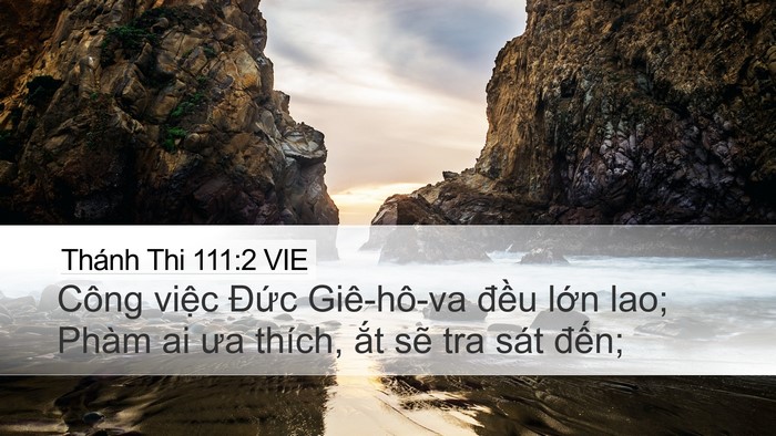 Thánh Thi 111:2 VIE Bible Verse Image