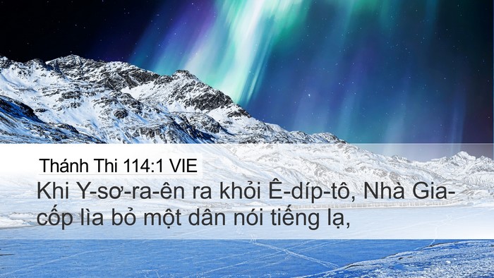 Thánh Thi 114:1 VIE Bible Verse Image