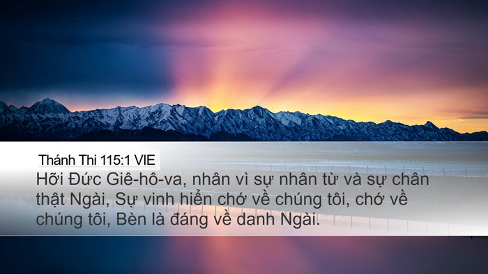 Thánh Thi 115:1 VIE Bible Verse Image