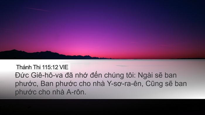 Thánh Thi 115:12 VIE Bible Verse Image