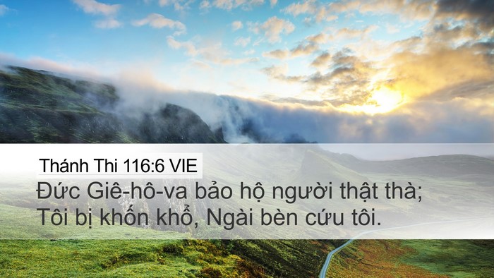 Thánh Thi 116:6 VIE Bible Verse Image
