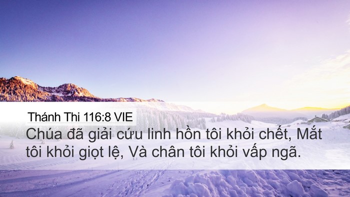 Thánh Thi 116:8 VIE Bible Verse Image