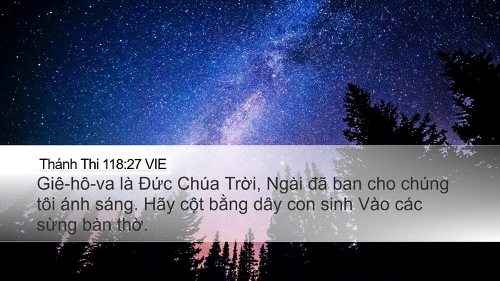 Thánh Thi 118:27 VIE Bible Verse Image