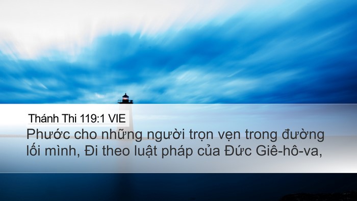 Thánh Thi 119:1 VIE Bible Verse Image