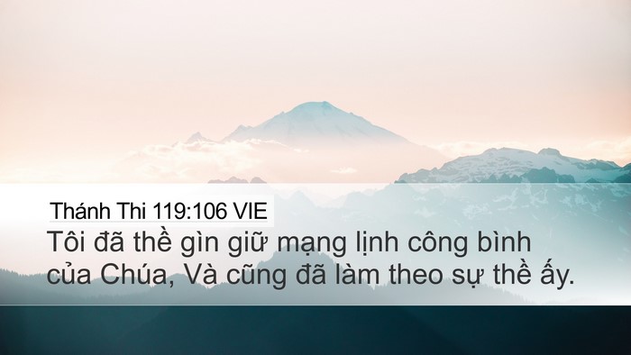 Thánh Thi 119:106 VIE Bible Verse Image