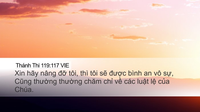 Thánh Thi 119:117 VIE Bible Verse Image