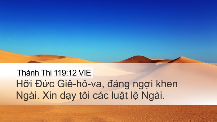 Thánh Thi 119:12 VIE Bible Verse Image