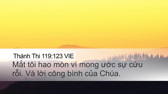 Thánh Thi 119:123 VIE Bible Verse Image