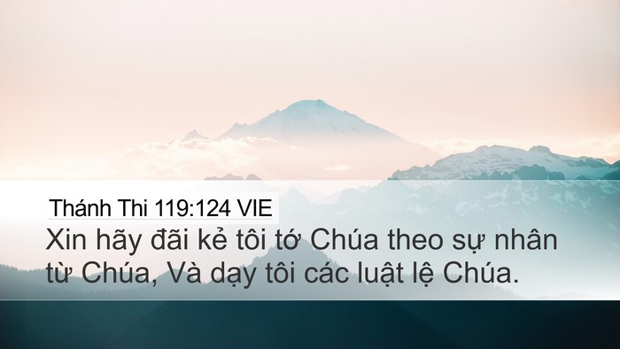 Thánh Thi 119:124 VIE Bible Verse Image