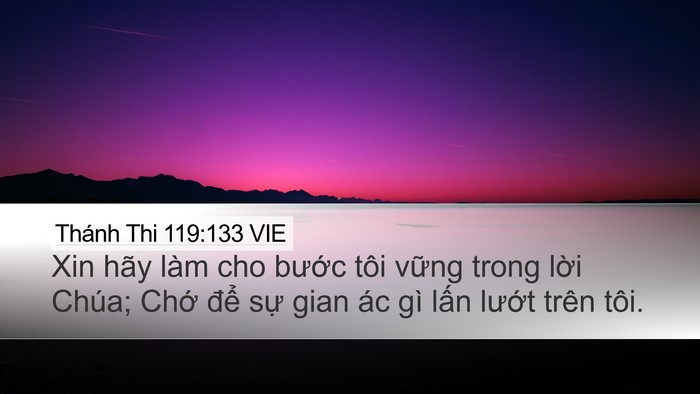 Thánh Thi 119:133 VIE Bible Verse Image