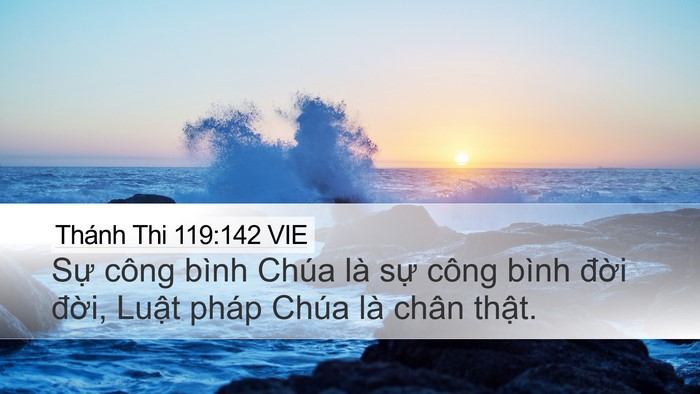 Thánh Thi 119:142 VIE Bible Verse Image