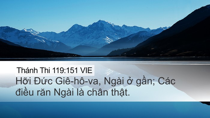 Thánh Thi 119:151 VIE Bible Verse Image