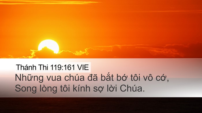 Thánh Thi 119:161 VIE Bible Verse Image