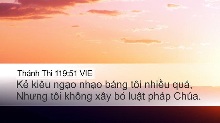 Thánh Thi 119:51 VIE Bible Verse Image
