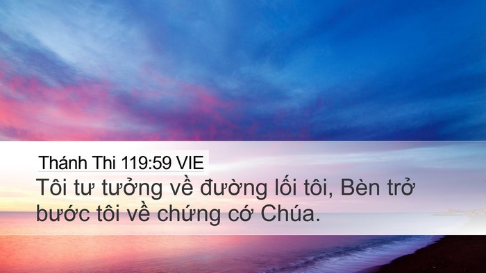 Thánh Thi 119:59 VIE Bible Verse Image