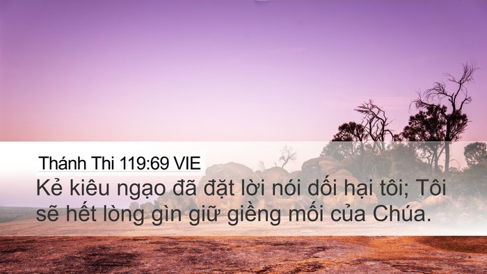 Thánh Thi 119:69 VIE Bible Verse Image