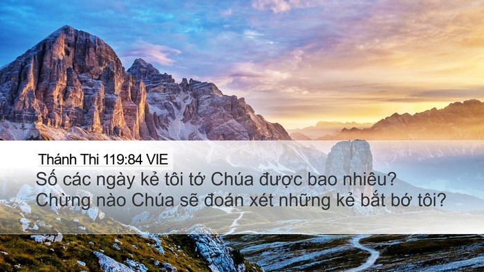 Thánh Thi 119:84 VIE Bible Verse Image