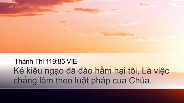 Thánh Thi 119:85 VIE Bible Verse Image