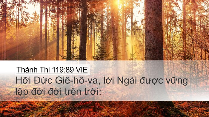 Thánh Thi 119:89 VIE Bible Verse Image
