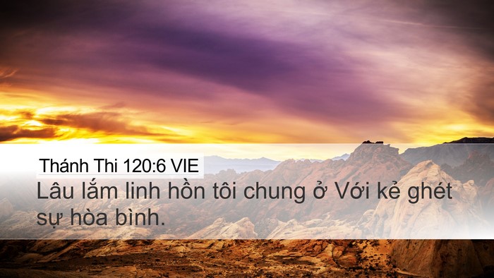 Thánh Thi 120:6 VIE Bible Verse Image