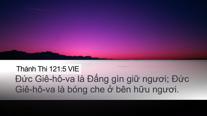 Thánh Thi 121:5 VIE Bible Verse Image