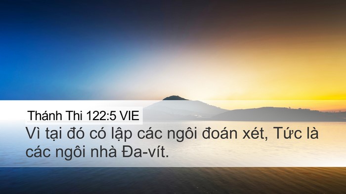 Thánh Thi 122:5 VIE Bible Verse Image
