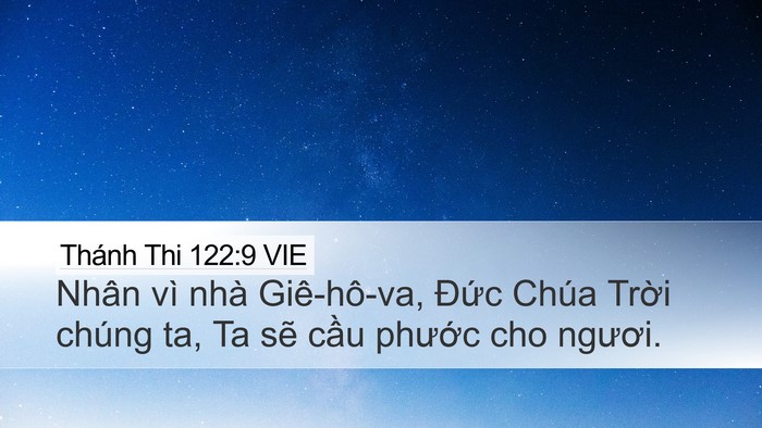 Thánh Thi 122:9 VIE Bible Verse Image