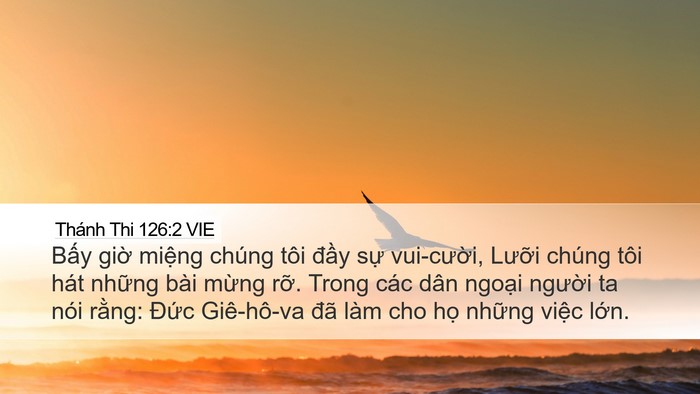 Thánh Thi 126:2 VIE Bible Verse Image