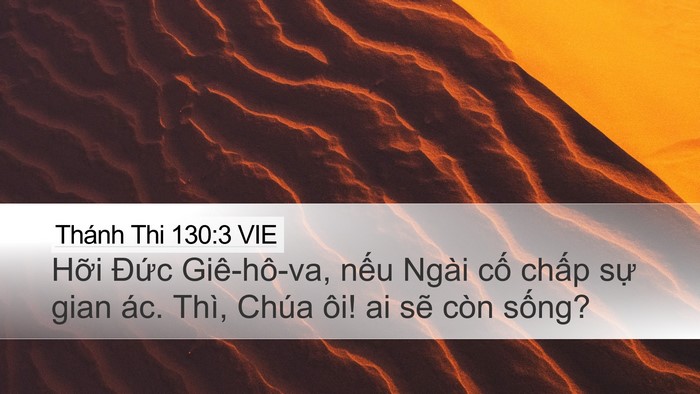 Thánh Thi 130:3 VIE Bible Verse Image