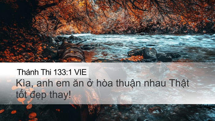 Thánh Thi 133:1 VIE Bible Verse Image