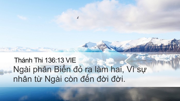Thánh Thi 136:13 VIE Bible Verse Image