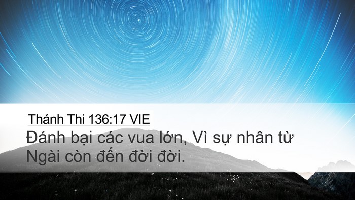 Thánh Thi 136:17 VIE Bible Verse Image