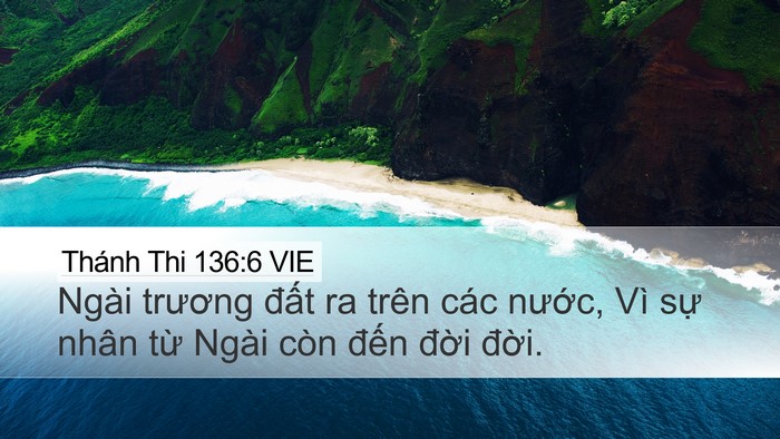 Thánh Thi 136:6 VIE Bible Verse Image
