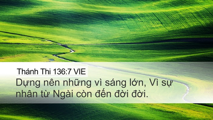 Thánh Thi 136:7 VIE Bible Verse Image