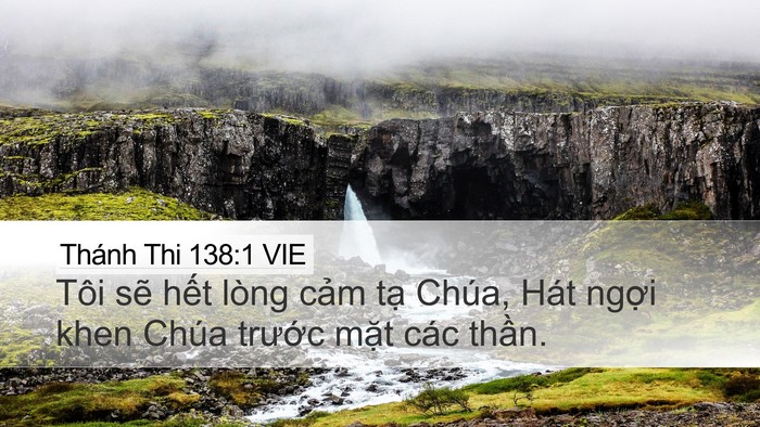 Thánh Thi 138:1 VIE Bible Verse Image