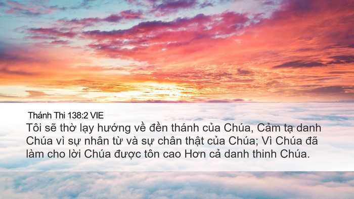 Thánh Thi 138:2 VIE Bible Verse Image